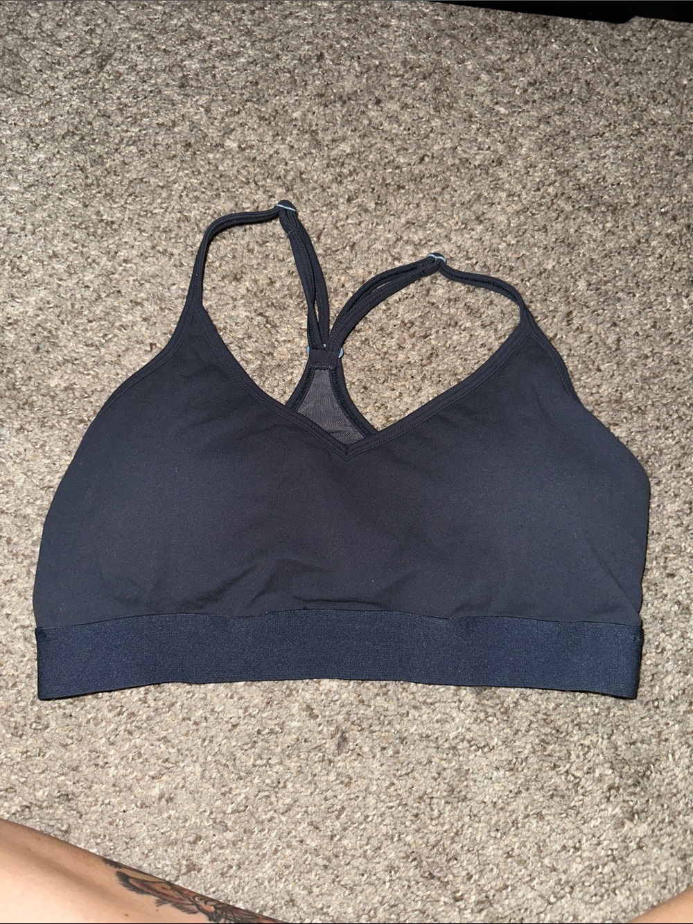 Storm Blue Grey NKD Racerback Bralette